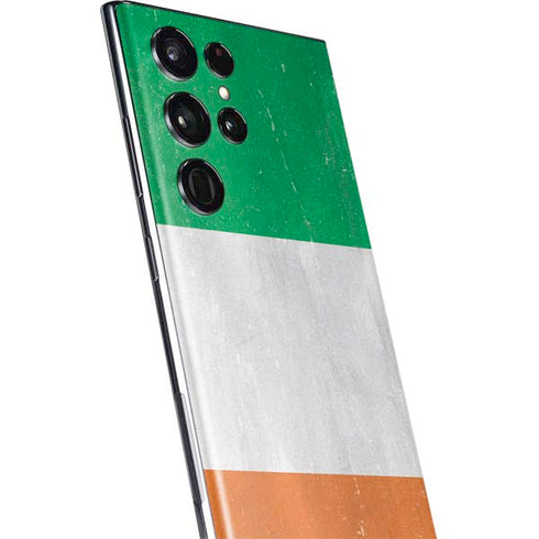 Ireland Flag Distressed Galaxy S22 Ultra Skin